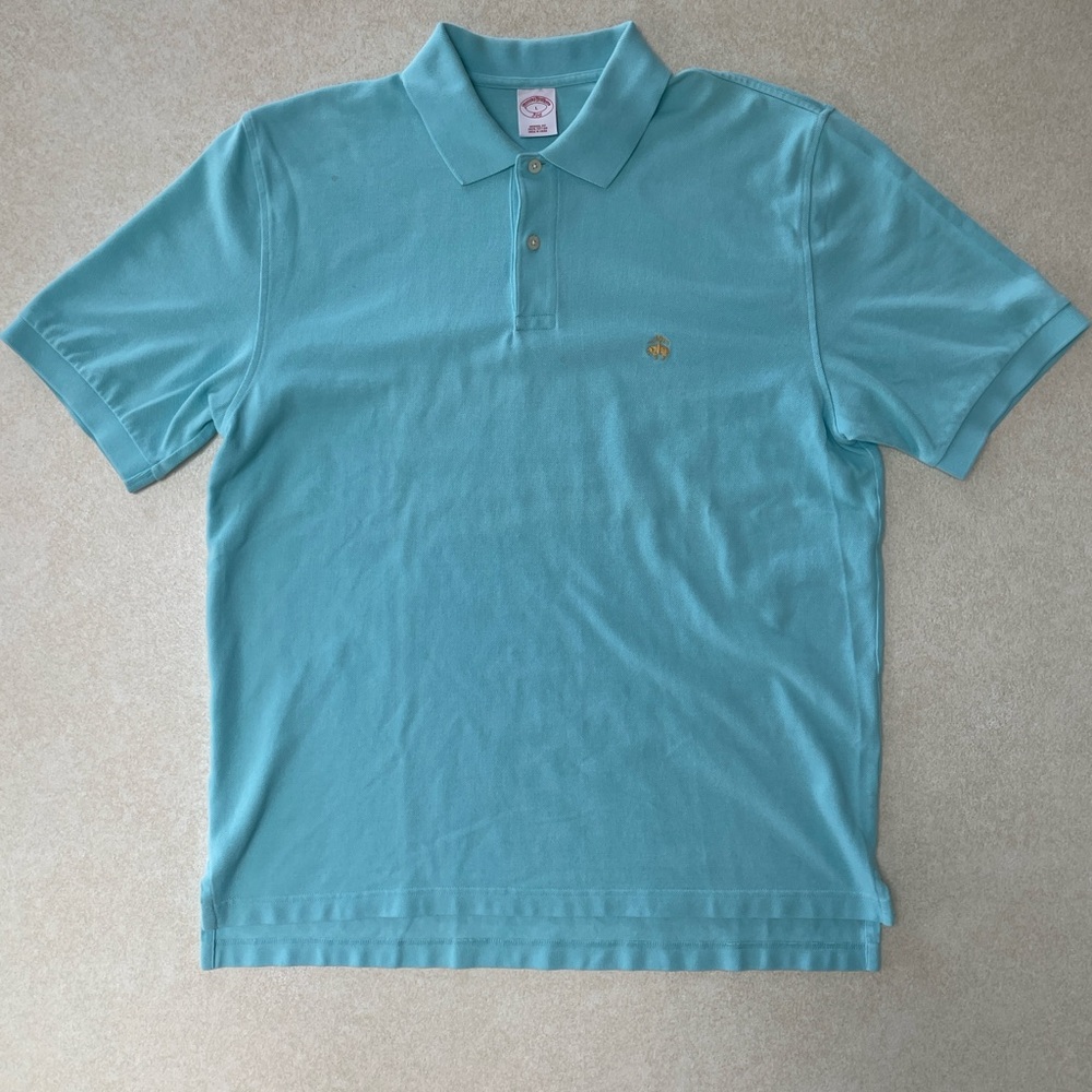 Men's Brooks Brothers Aqua Polo Shirt